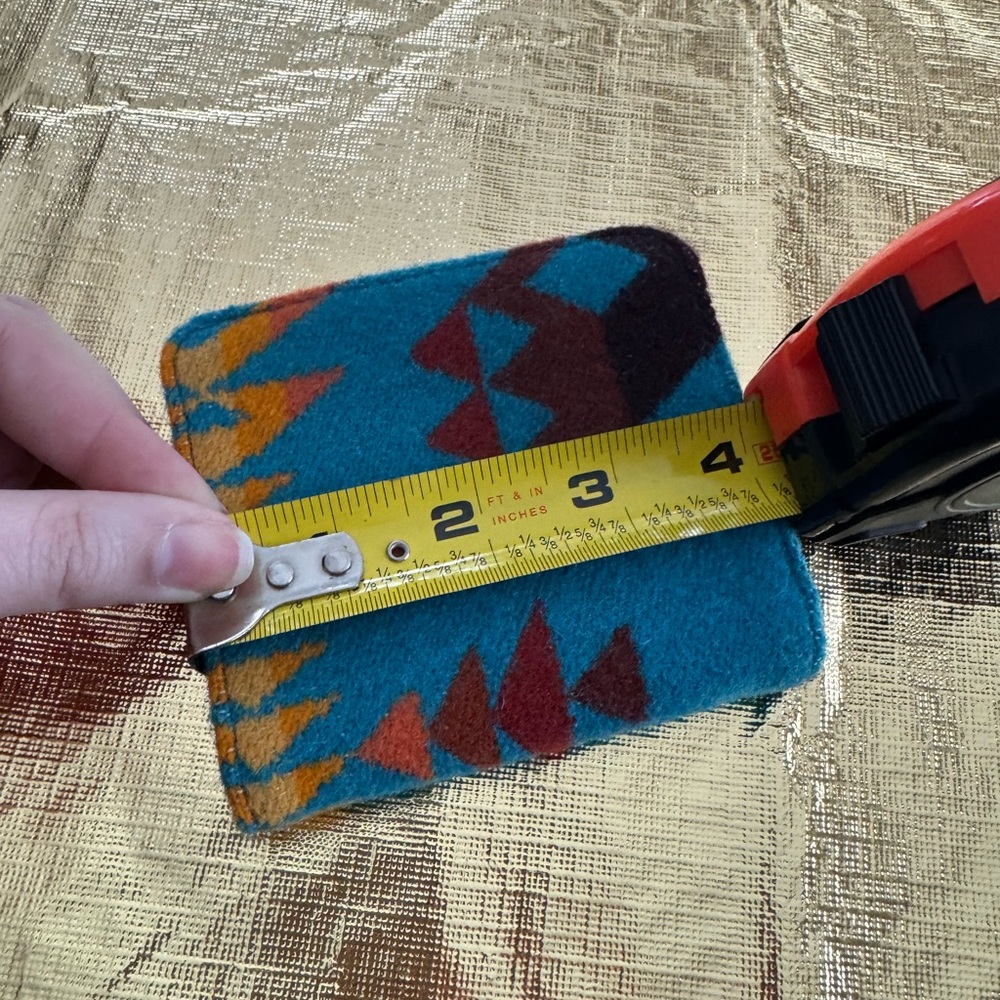 Pendleton Traditional Snap Wallet Wool Aztec Geom… - image 8